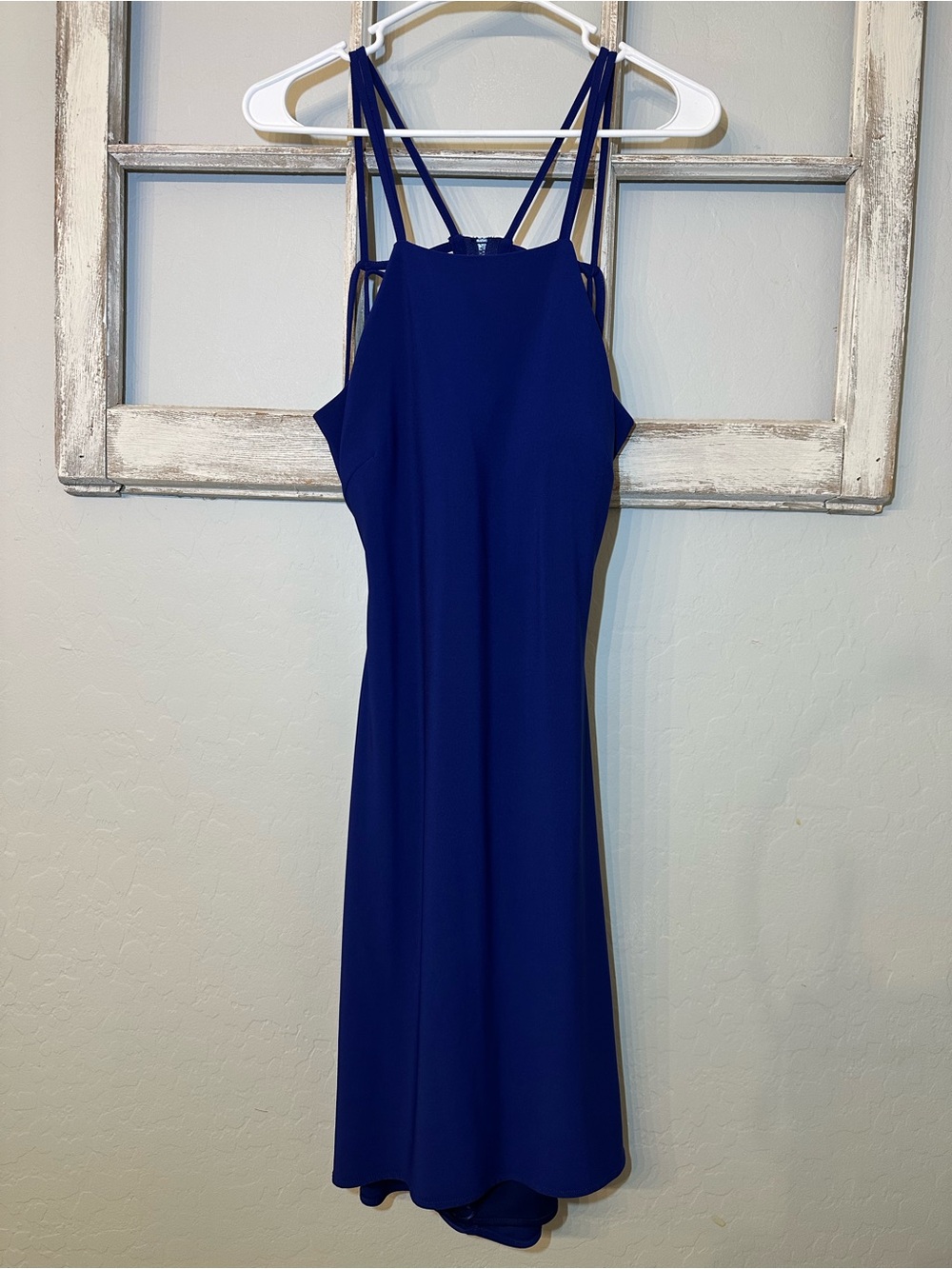 Morgan & Co. Strappy Royal Blue Women's Midi Dress size 11